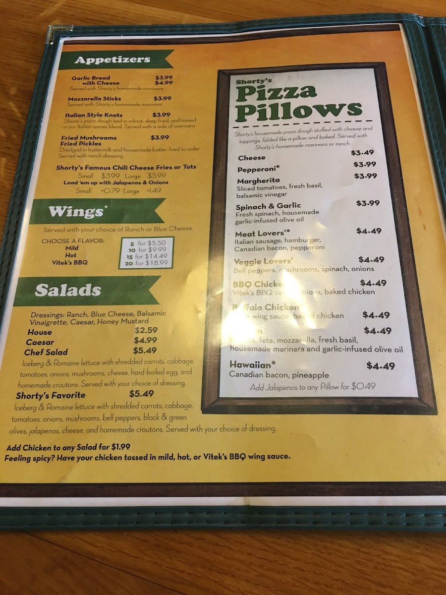 Shorty's Pizza Shack Menu - Image 6